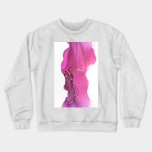 Creative abstract artwork made with translucent ink colors. Alcohol ink abstract vibrant. Crewneck Sweatshirt